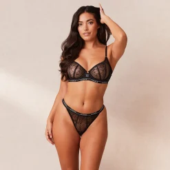 Lounge Underwear Med Bygel | Balcony<Allure Balcony BH - Svart