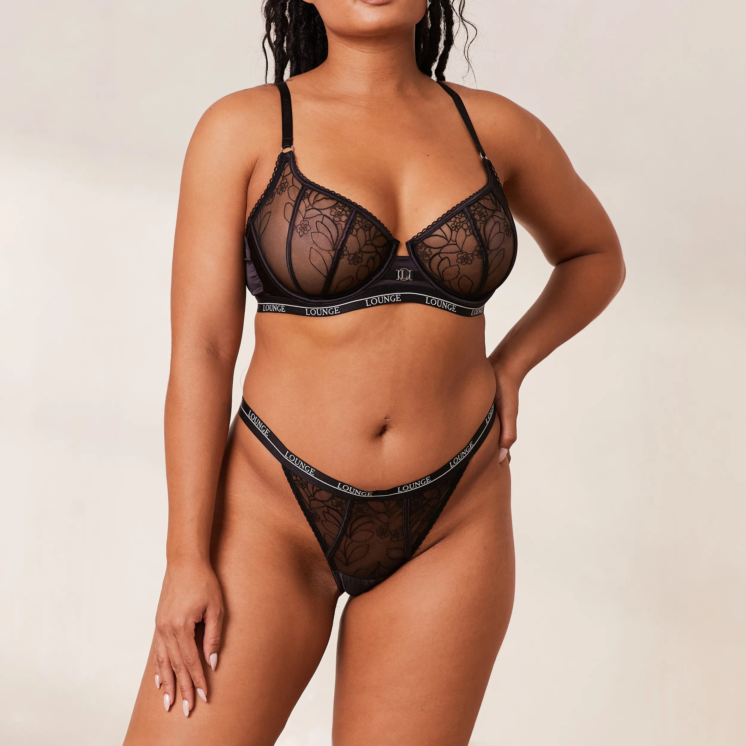 Lounge Underwear Med Bygel | Balcony<Allure Balcony BH - Svart