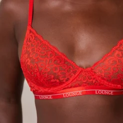 Lounge Underwear Med Bygel<Balcony BH - Röd