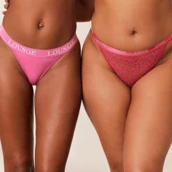Lounge Underwear Underdelar<Balcony/Triangle i begränsad upplaga (2-pack) - Rosa