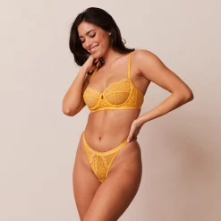 Lounge Underwear Behåar<Blossom Balcony BH - Senapsgul