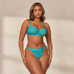Lounge Underwear Behåar<Blossom Balcony BH - Tealfärg