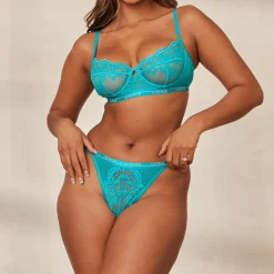 Lounge Underwear Behåar<Blossom Balcony BH - Tealfärg