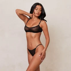 Lounge Underwear Behåar<Bold Mesh BH - Svart