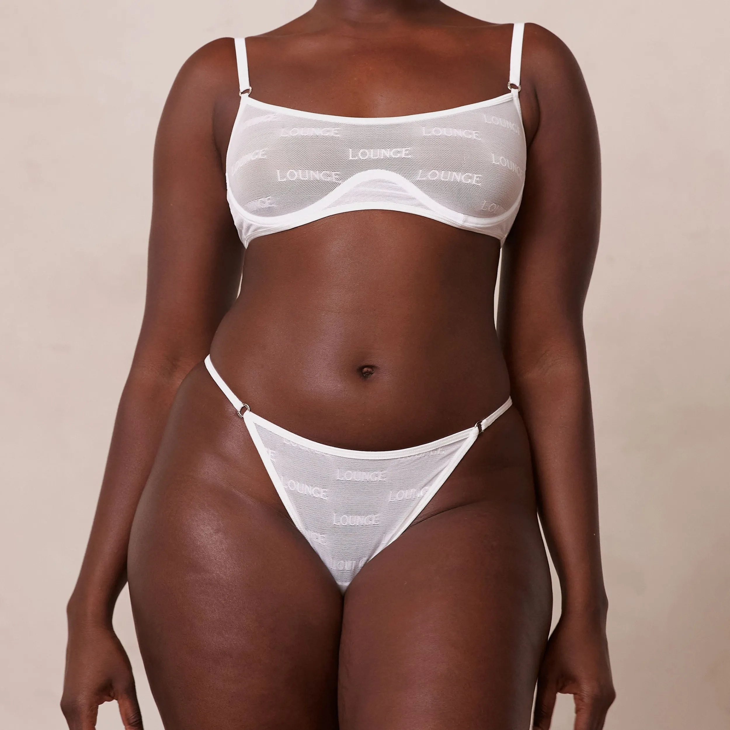 Lounge Underwear Behåar<Bold Mesh BH - Vit
