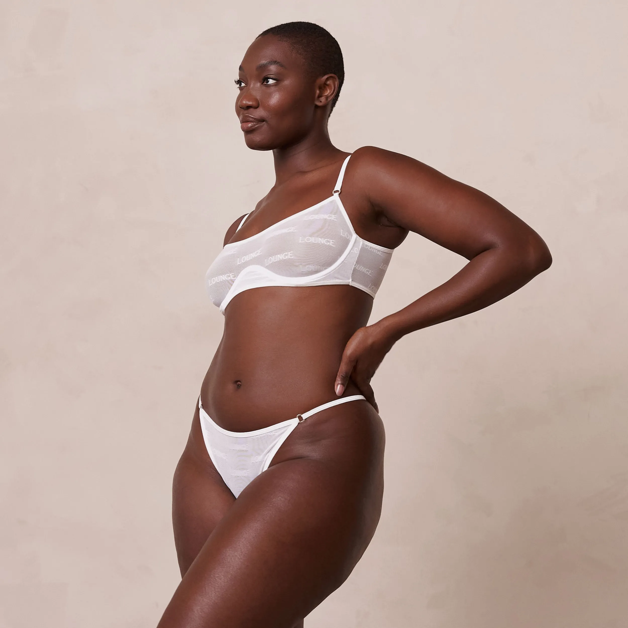 Lounge Underwear Behåar<Bold Mesh BH - Vit
