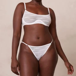 Lounge Underwear Behåar<Bold Mesh BH - Vit