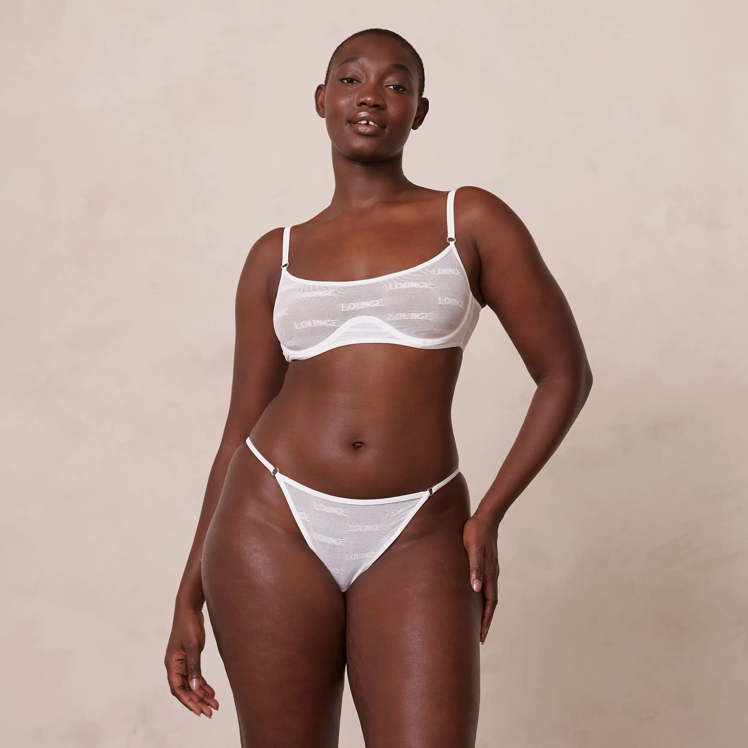 Lounge Underwear Behåar<Bold Mesh BH - Vit
