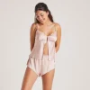 Lounge Underwear Pyjamastoppar<Bow Cami Pyjamatopp i Satin - Rosa