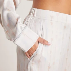 Lounge Underwear Pyjamasbyxor | Pyjamasset<Bow Pyjamabyxor i Satin - Pärla