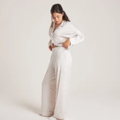 Lounge Underwear Pyjamasbyxor | Pyjamasset<Bow Pyjamabyxor i Satin - Pärla