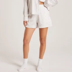 Lounge Underwear Pyjamasbyxor | Pyjamasset<Bow Pyjamashorts i Satin - Pärla