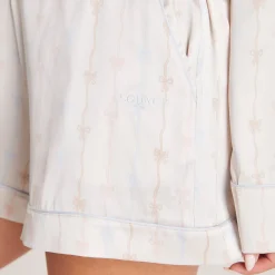 Lounge Underwear Pyjamasbyxor | Pyjamasset<Bow Pyjamashorts i Satin - Pärla