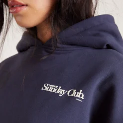 Lounge Underwear Huvtröjor Och Tröjor<Boxy Hoodie - Bläckblå