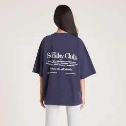 Lounge Underwear Toppar Och T-Shirts<Boxy T-Shirt - Bläckblå