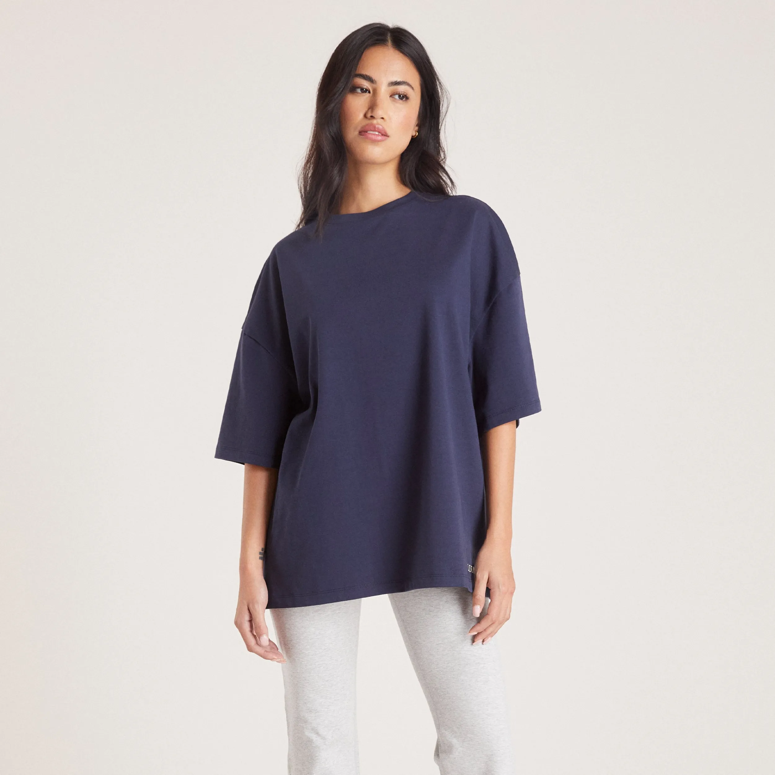 Lounge Underwear Toppar Och T-Shirts<Boxy T-Shirt - Bläckblå