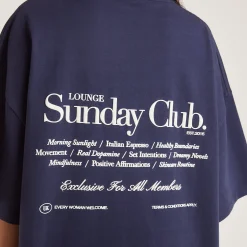 Lounge Underwear Toppar Och T-Shirts<Boxy T-Shirt - Bläckblå