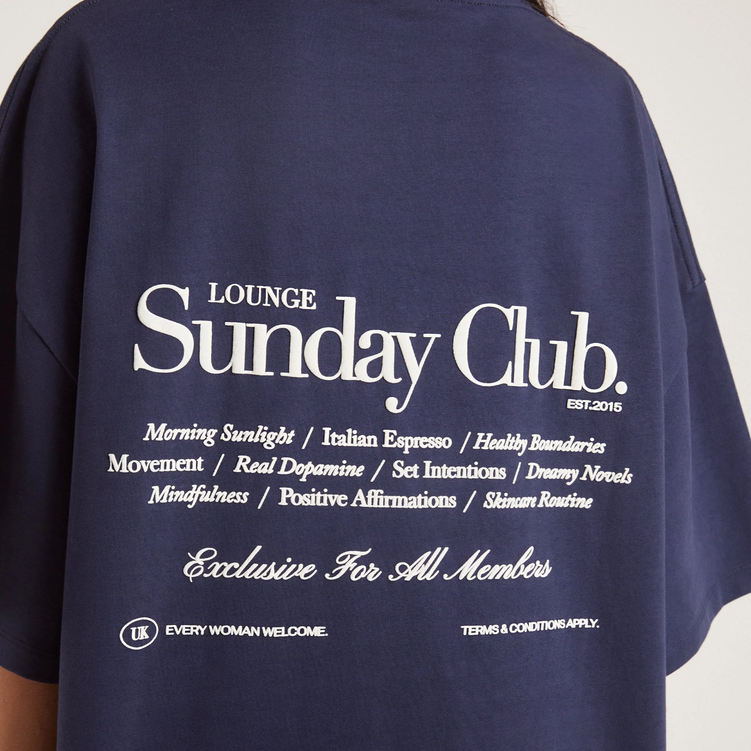Lounge Underwear Toppar Och T-Shirts<Boxy T-Shirt - Bläckblå