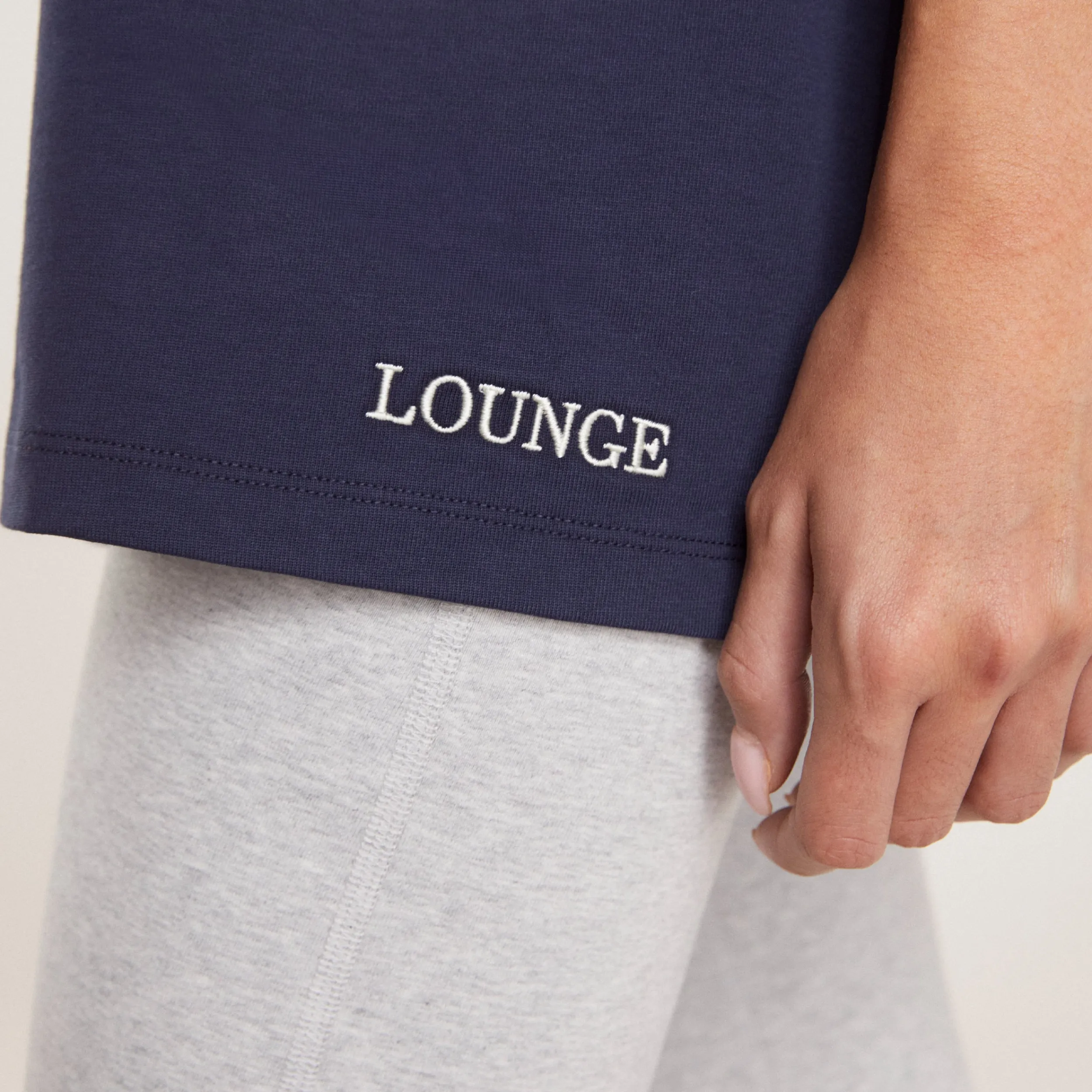 Lounge Underwear Toppar Och T-Shirts<Boxy T-Shirt - Bläckblå