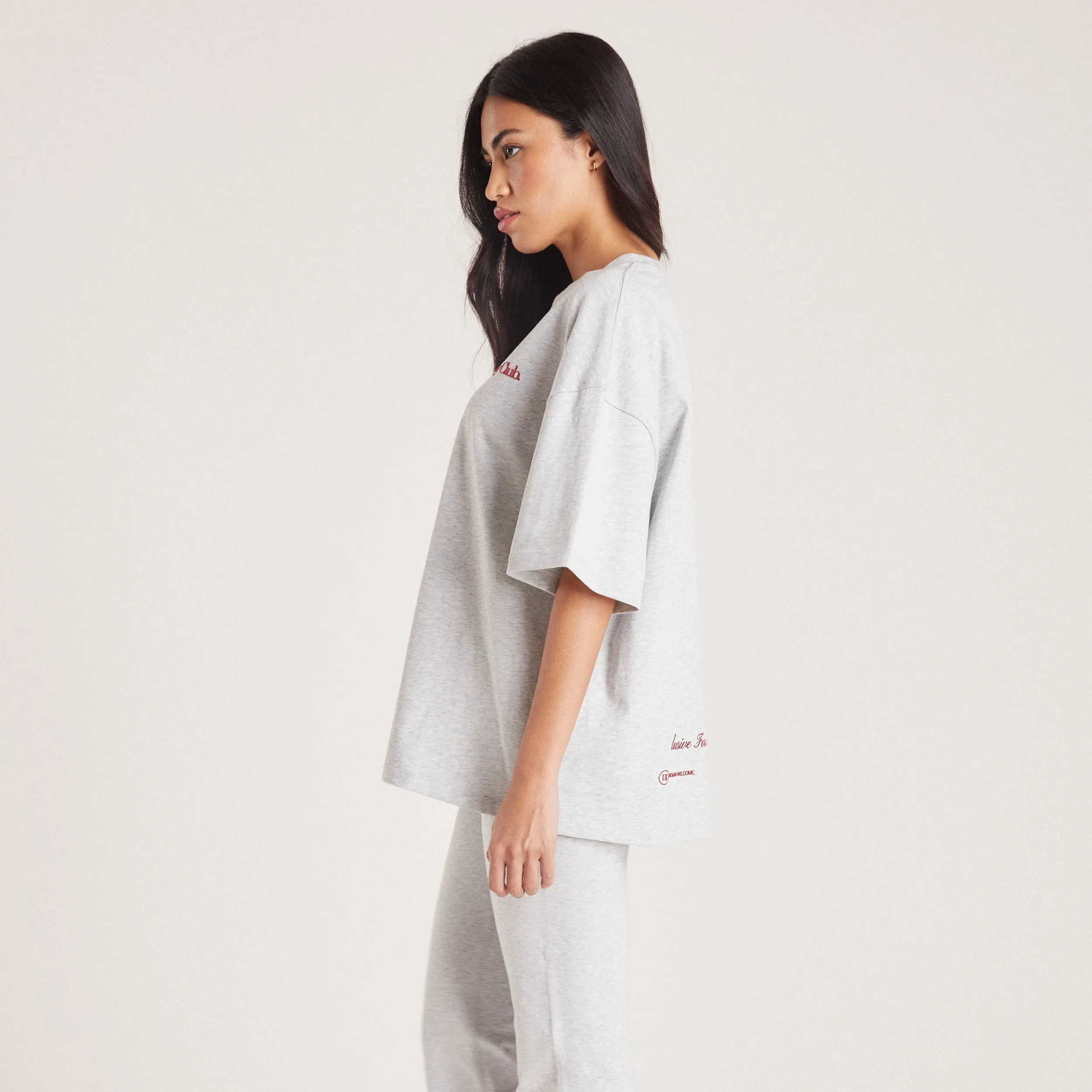 Lounge Underwear Toppar Och T-Shirts<Boxy T-Shirt - Grå Marl GråMarl