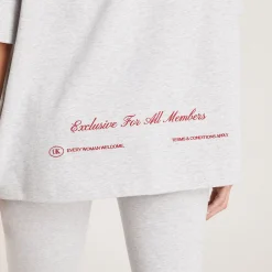 Lounge Underwear Toppar Och T-Shirts<Boxy T-Shirt - Grå Marl GråMarl