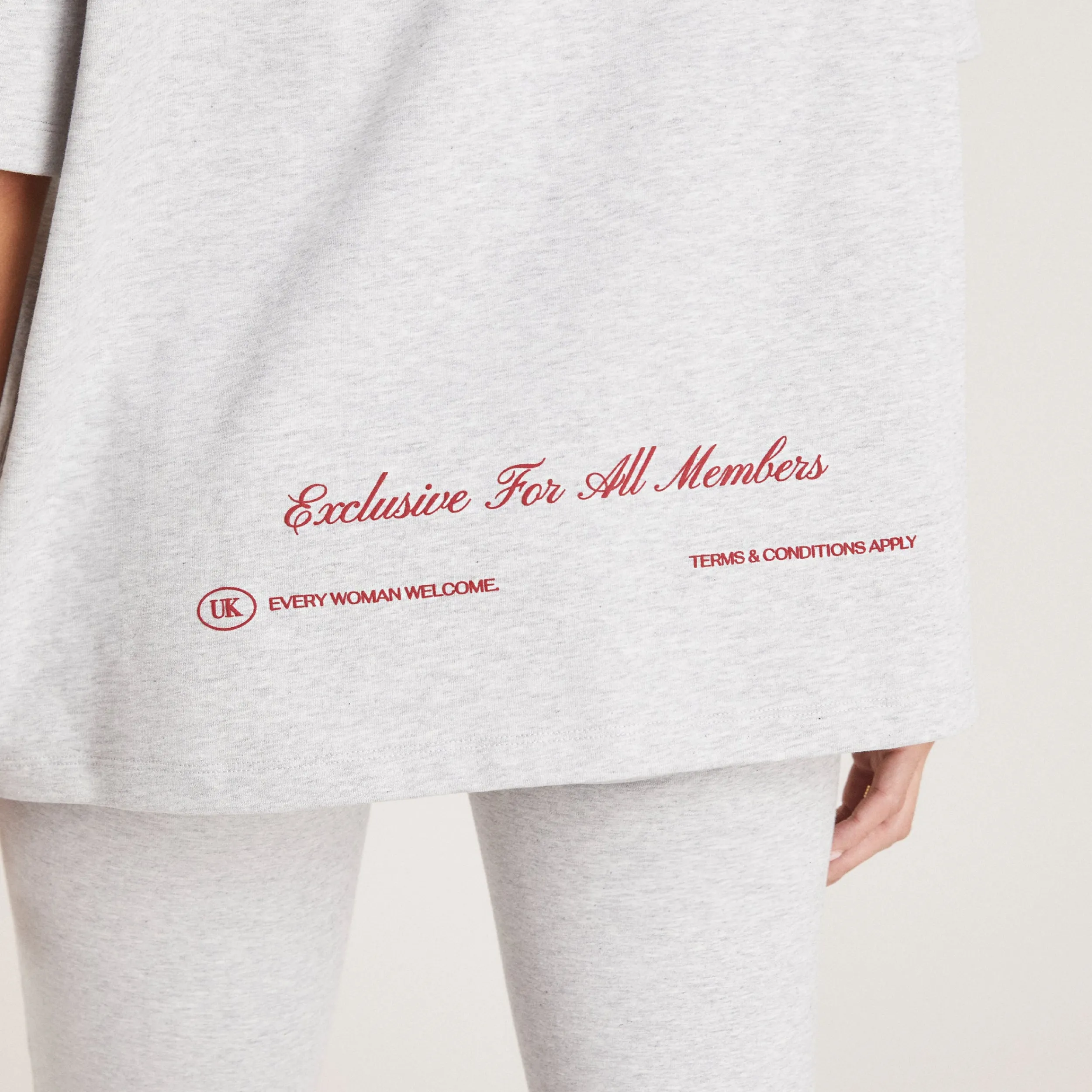 Lounge Underwear Toppar Och T-Shirts<Boxy T-Shirt - Grå Marl GråMarl