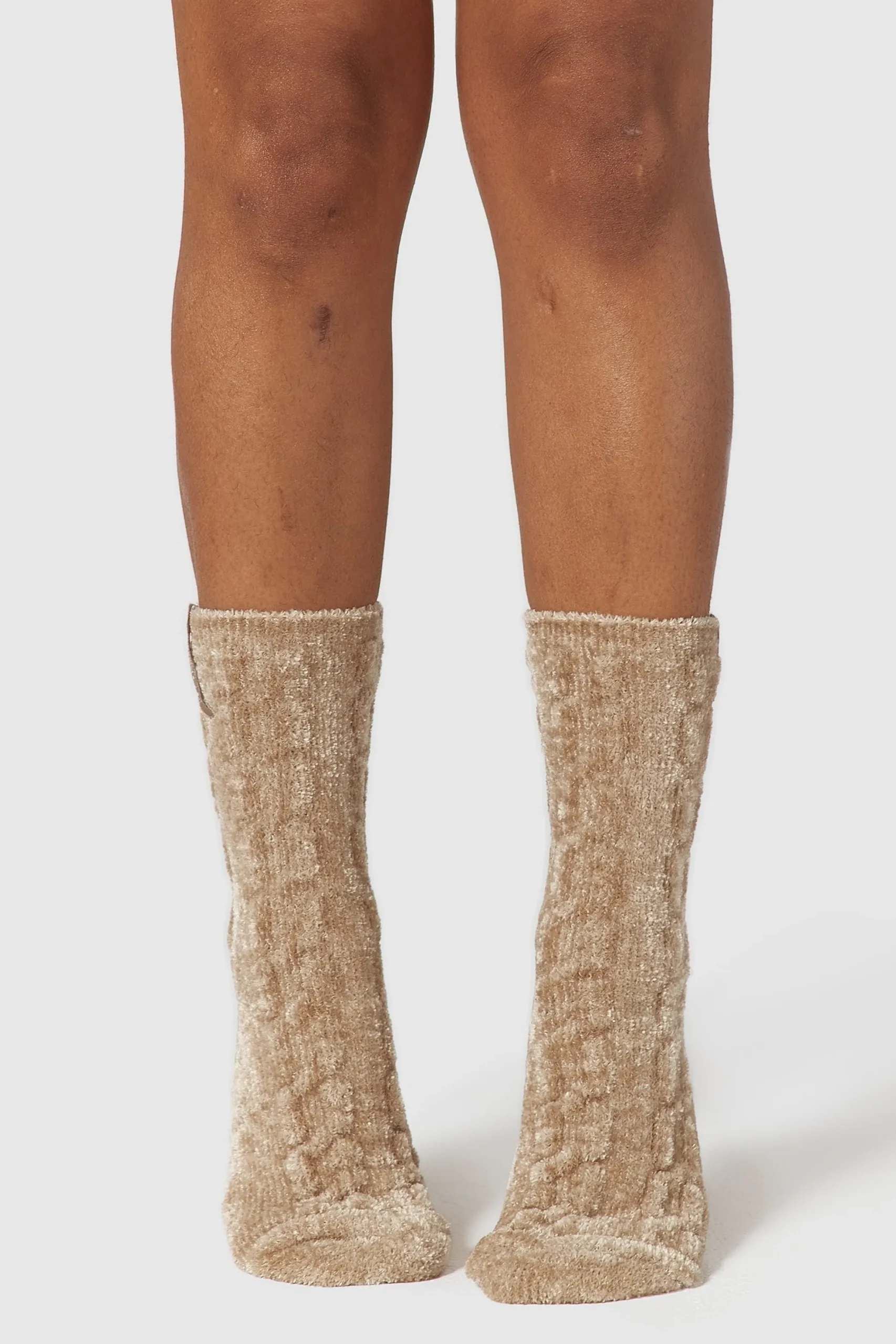 Lounge Underwear Strumpor Och Accessoarer | Accessoarer<Chenille Stickade Strumpor - Minkfärg