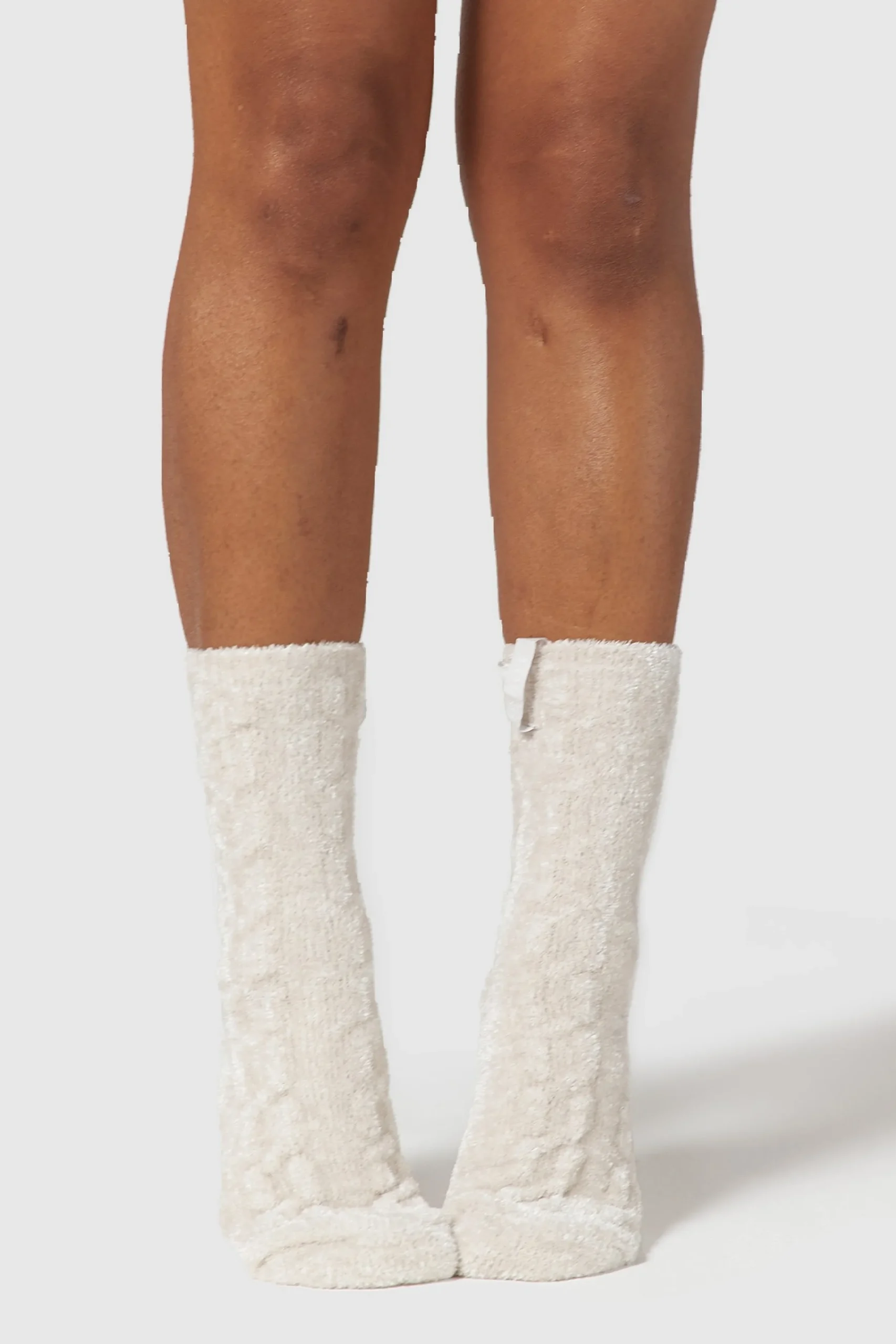 Lounge Underwear Strumpor Och Accessoarer | Accessoarer<Chenille Stickade Strumpor - Pärlfärgad