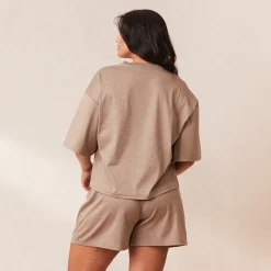 Lounge Underwear Pyjamasset | Pyjamastoppar<Classic Fleece Oversized Pyjamatopp - Fawn