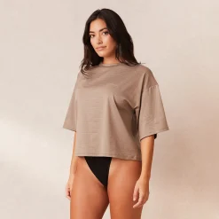 Lounge Underwear Pyjamasset | Pyjamastoppar<Classic Fleece Oversized Pyjamatopp - Fawn