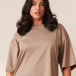 Lounge Underwear Pyjamasset | Pyjamastoppar<Classic Fleece Oversized Pyjamatopp - Fawn