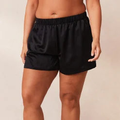 Lounge Underwear Pyjamasbyxor<Classic Satin Pyjamashorts - Svart