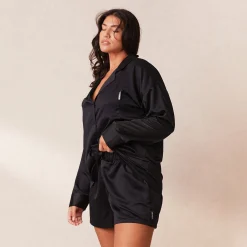 Lounge Underwear Pyjamasbyxor<Classic Satin Pyjamashorts - Svart