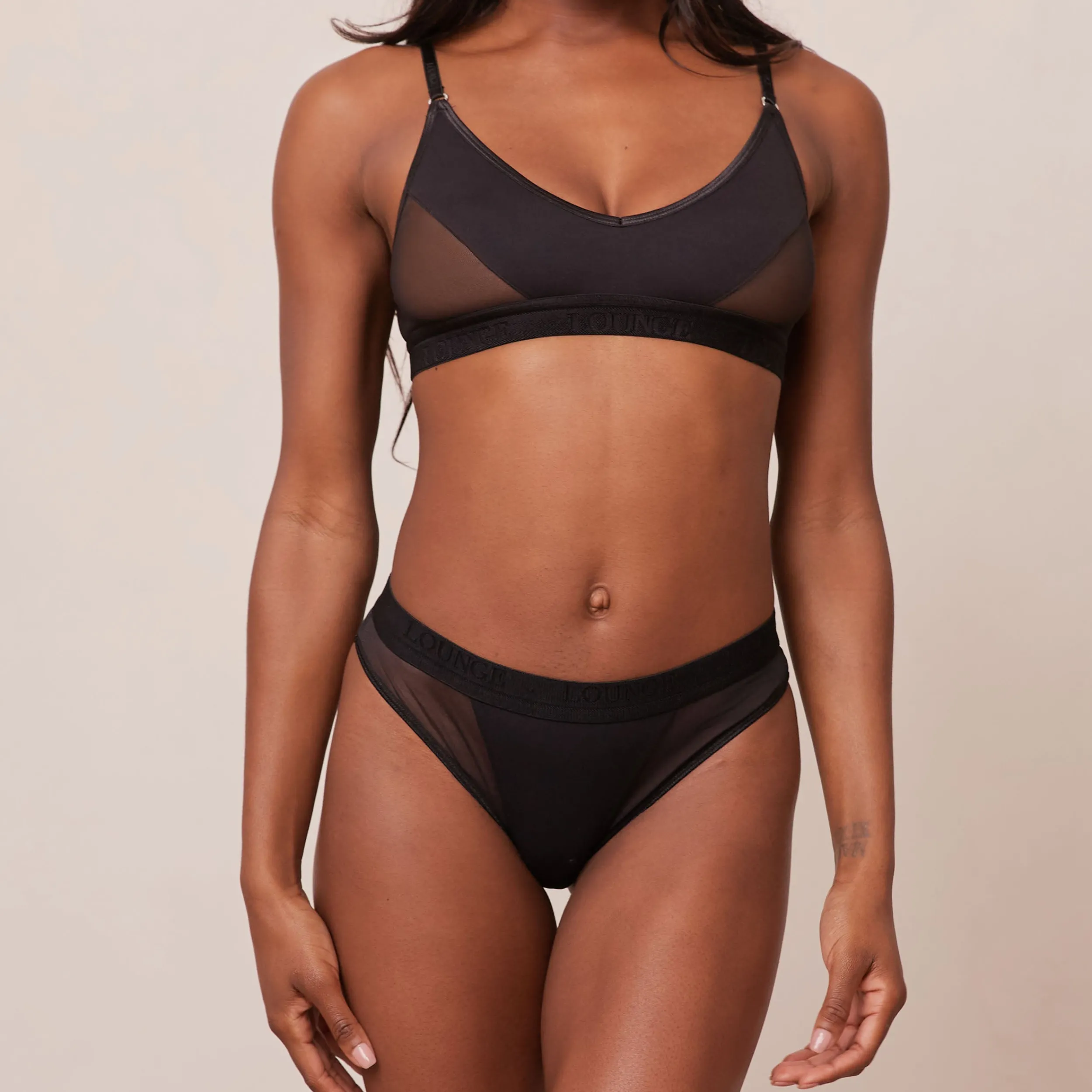 Lounge Underwear Behåar<Contour Mesh BH - Svart