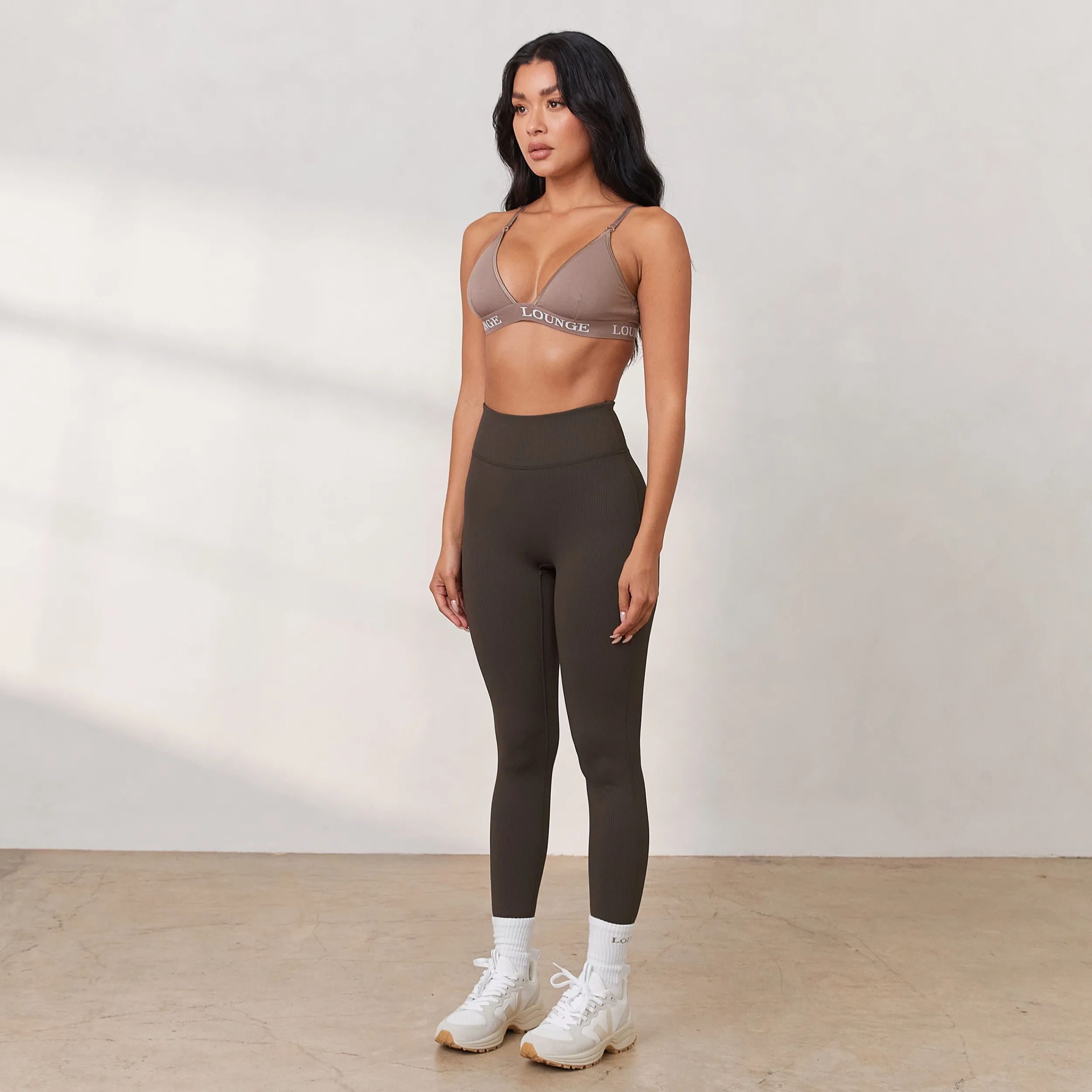 Lounge Underwear Leggings<Cosy Ribbade Leggings - Espresso