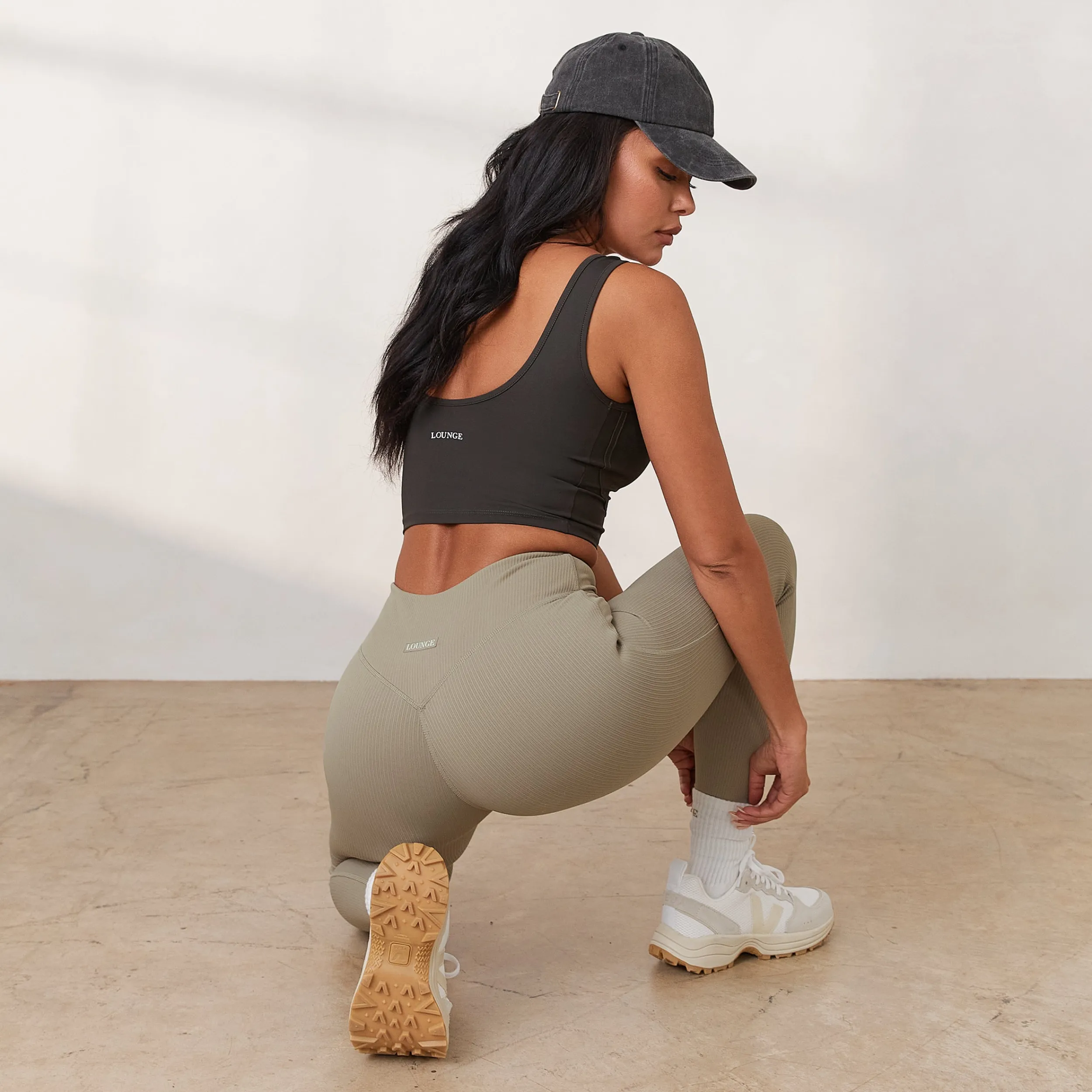 Lounge Underwear Leggings<Cosy Ribbade Leggings - Mörkbrun