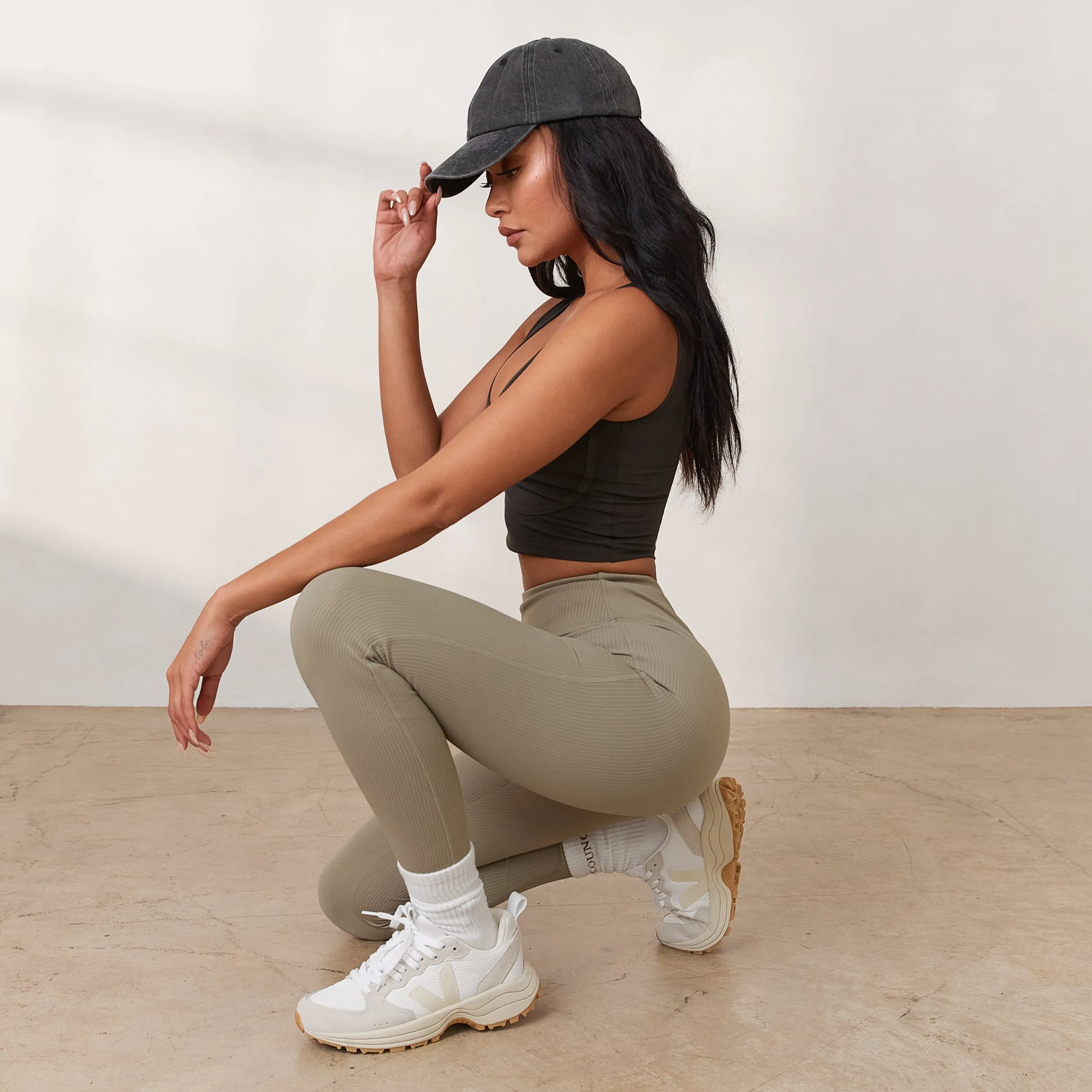 Lounge Underwear Leggings<Cosy Ribbade Leggings - Mörkbrun