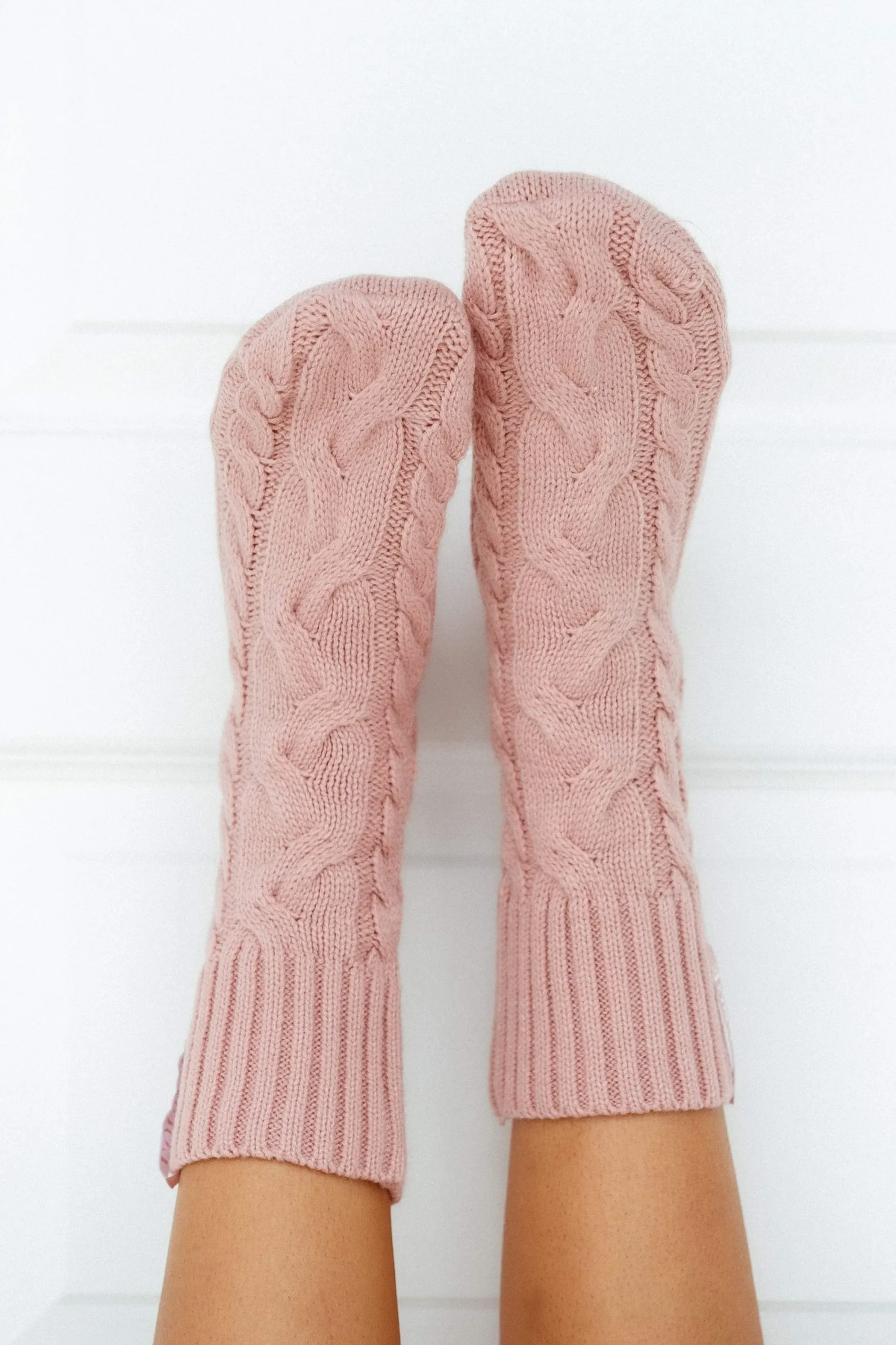 Lounge Underwear Nattkläder<Cosy Stickade Strumpor - Rosa