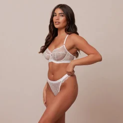Lounge Underwear Med Bygel<Desire Balcony BH - Vit