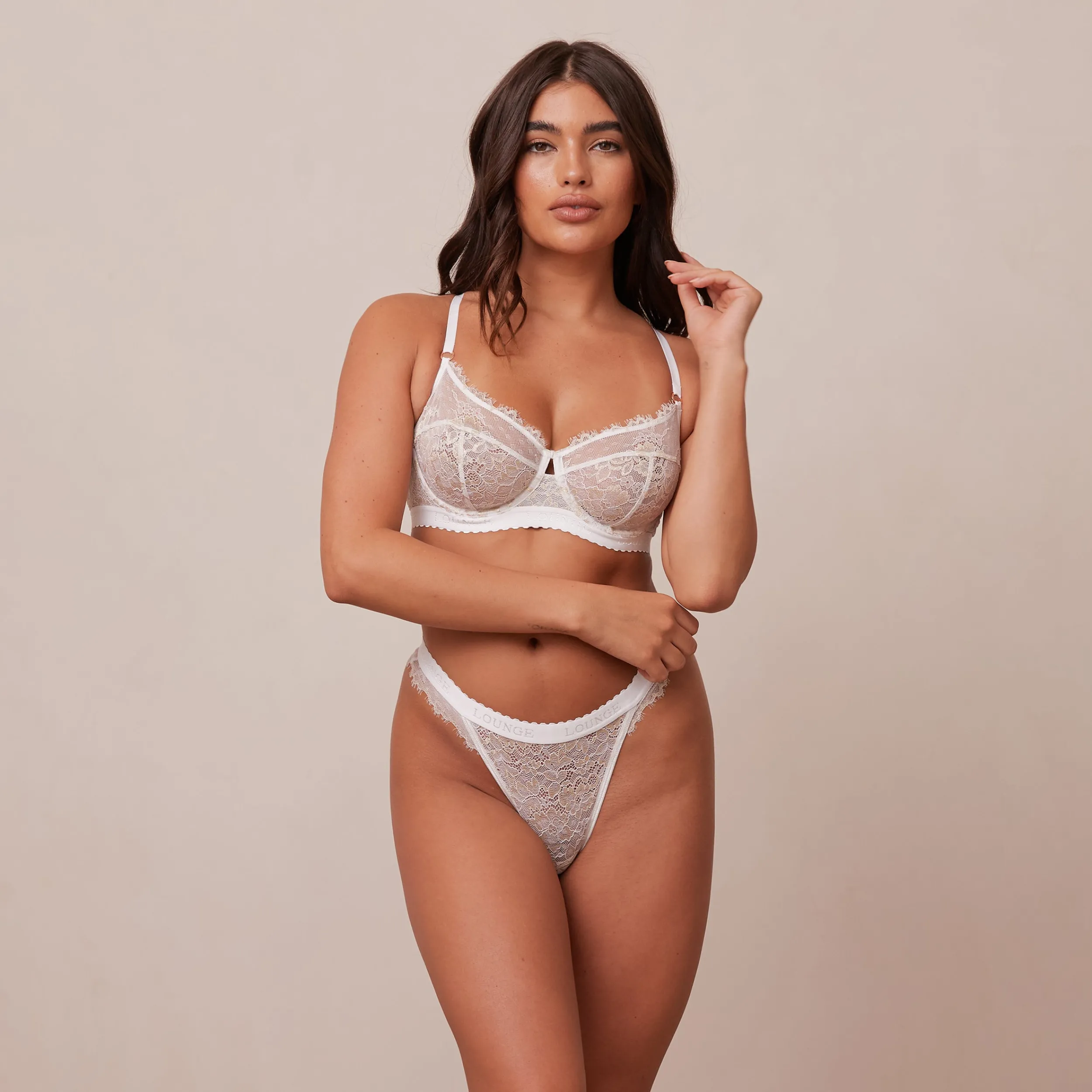 Lounge Underwear Med Bygel<Desire Balcony BH - Vit