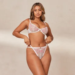 Lounge Underwear Balcony<Ditsy Embroidered Balcony BH - Vit
