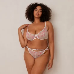 Lounge Underwear Balcony<Ditsy Embroidered Balcony BH - Vit
