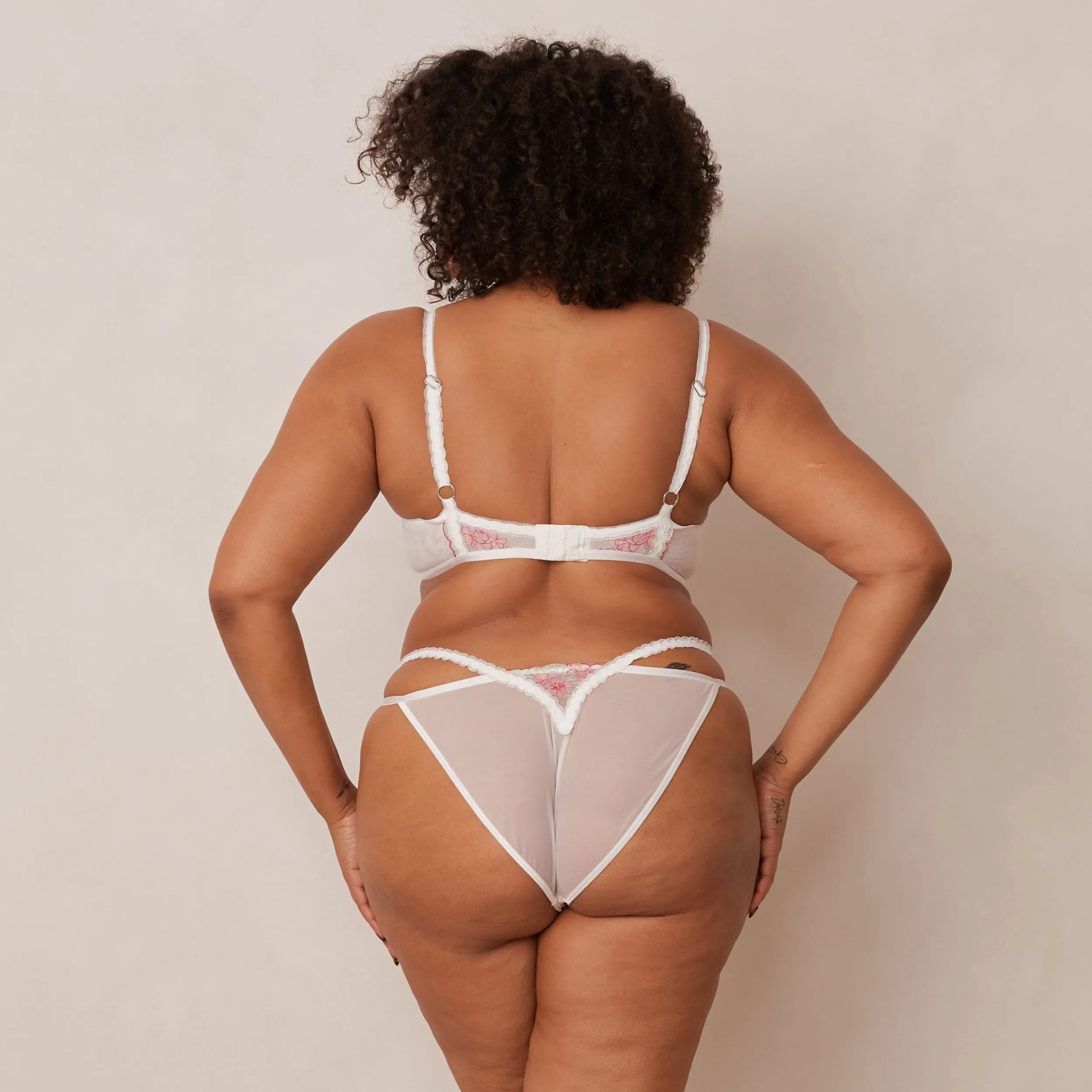 Lounge Underwear Balcony<Ditsy Embroidered Balcony BH - Vit
