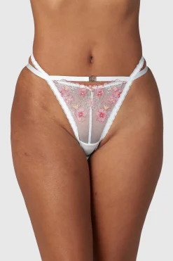 Lounge Underwear Underdelar<Ditsy Embroidered Trosor - Vit