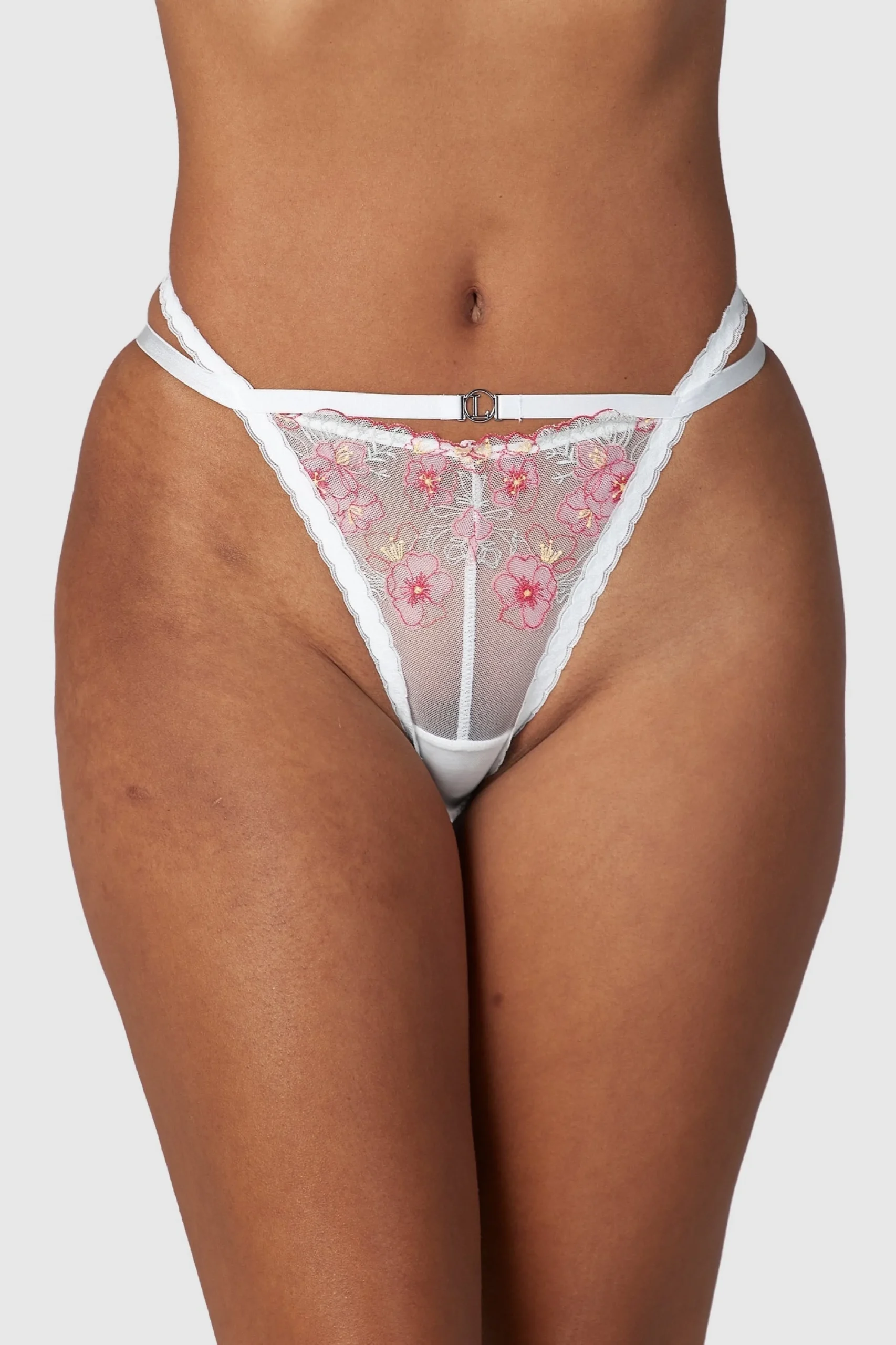 Lounge Underwear Underdelar<Ditsy Embroidered Trosor - Vit