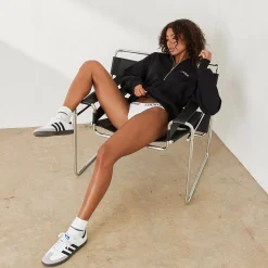 Lounge Underwear Huvtröjor Och Tröjor<Essential Oversized Tröja med Kvart Dragkedja - Svart