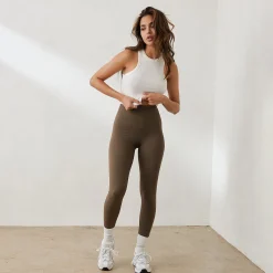 Lounge Underwear Toppar Och T-Shirts<Essential Ribbad Brottarrygg Top - Naturvit