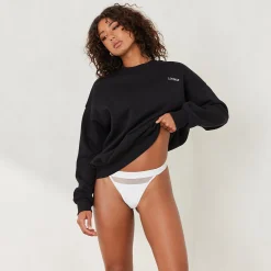 Lounge Underwear Huvtröjor Och Tröjor<Essential Rundhalsad Tröja - Svart