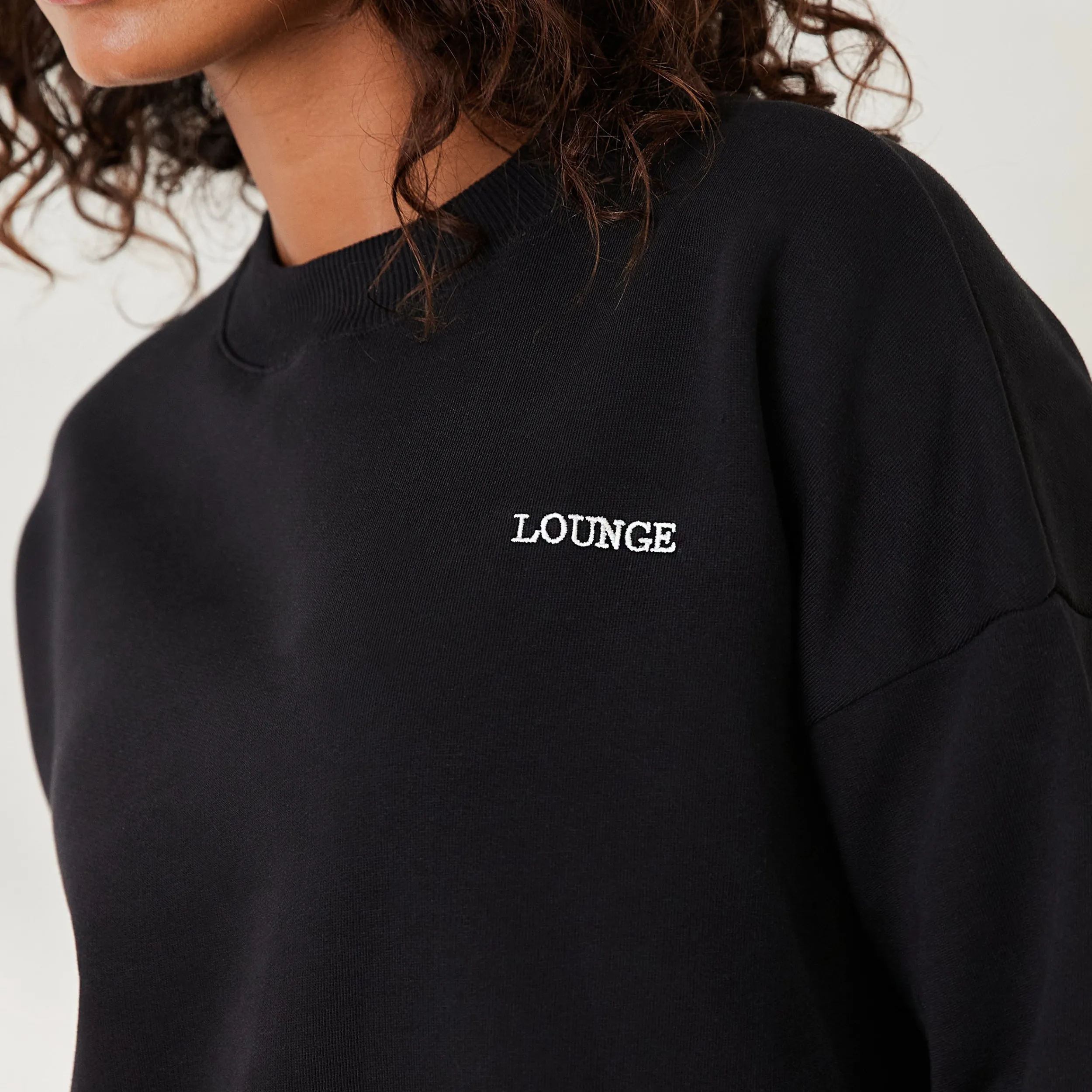 Lounge Underwear Huvtröjor Och Tröjor<Essential Rundhalsad Tröja - Svart