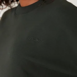 Lounge Underwear Huvtröjor Och Tröjor<Essential Rundhalsad Tröja - Tallgrön